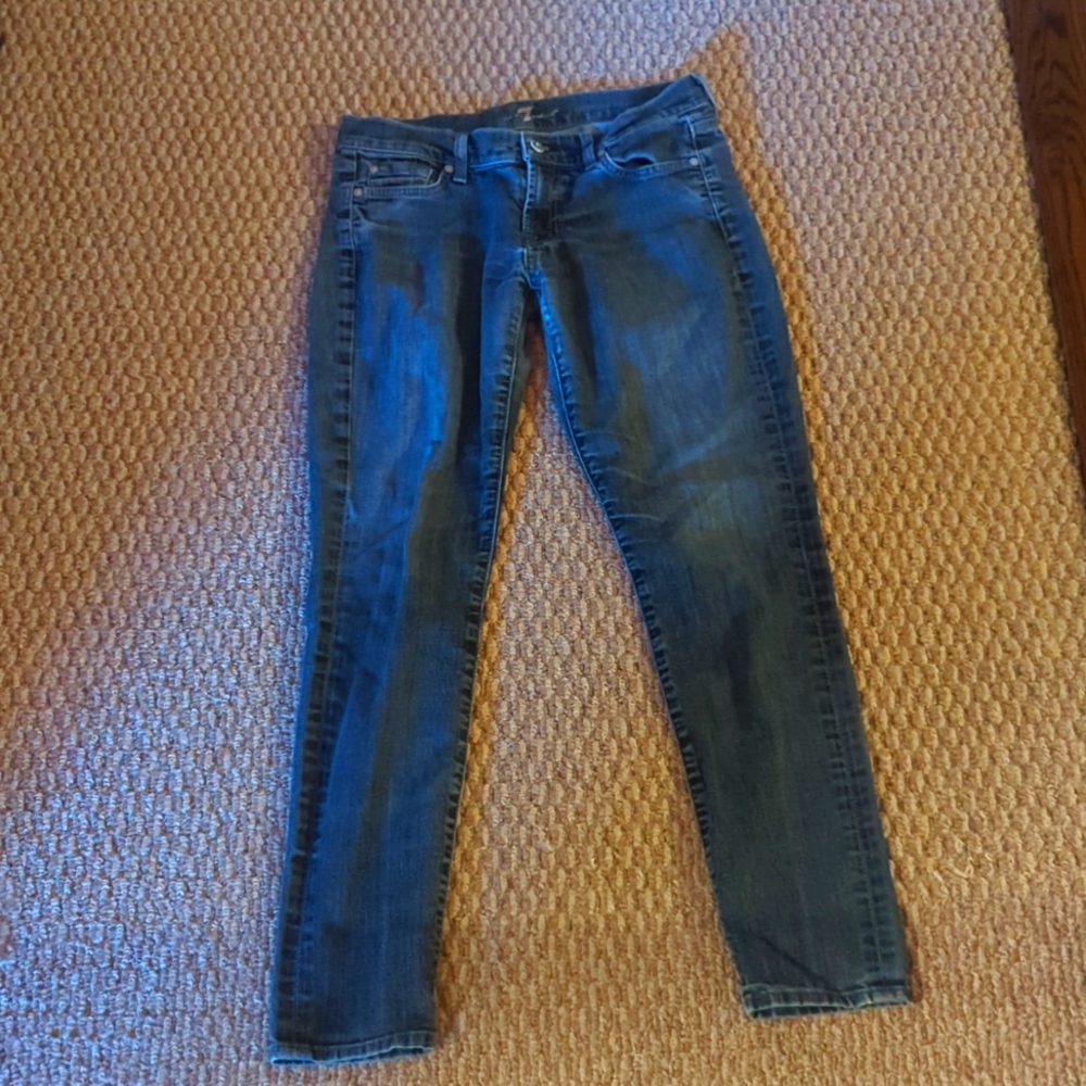 7 for all Mankind toothpick jeans 28